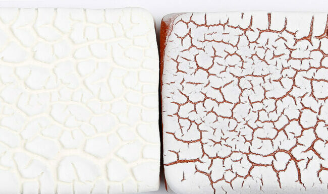The Clay Lady's Cracked Ice White Textured Glaze