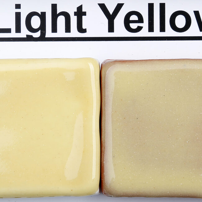 The Clay Lady's Light Yellow Low-fire Glaze